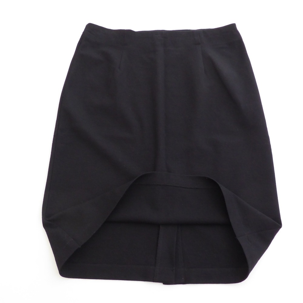 Eileen Fisher Women Pencil Skirt Black Italian Fabric Petite Pull On Medium